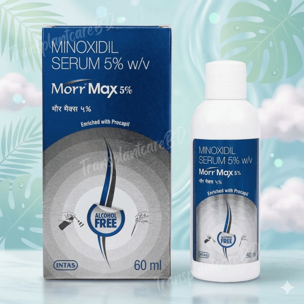Morr Max 5% Minoxidil Serum (60ml) – Alcohol-Free Hair Regrowth Formula Enriched with Procapil